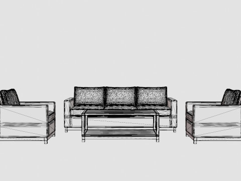 Oxnas sofa set 3D Model