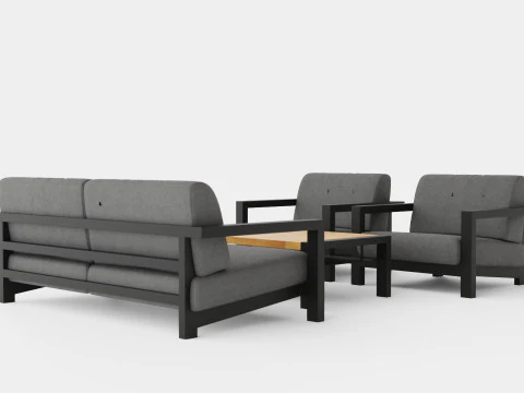 Amesdale sofa set 3D Model