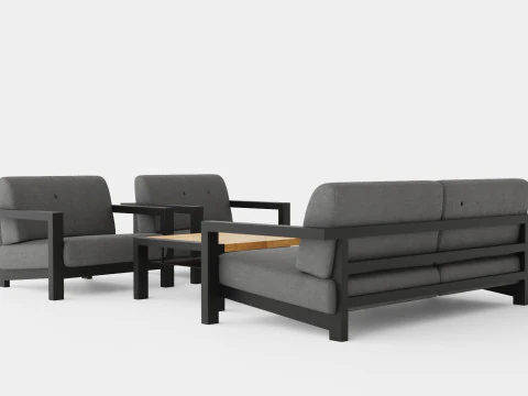 Amesdale sofa set 3D Model