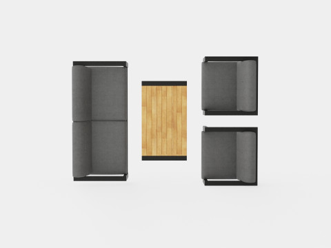 Amesdale sofa set 3D Model