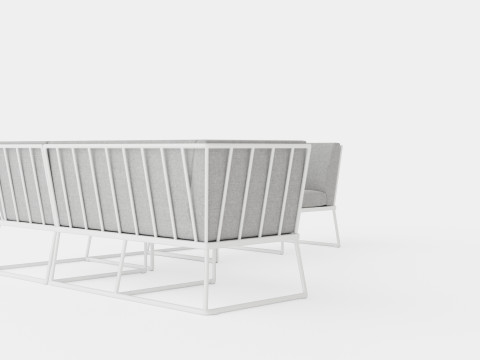 Vence sofa set 3D Model