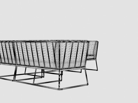 Vence sofa set 3D Model