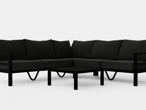 Leone sofa set 3D मॉडल