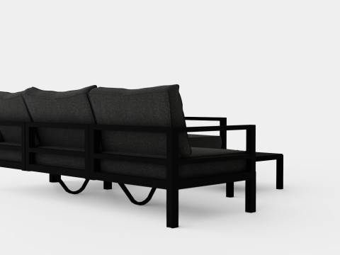 Leone sofa set 3D 模型