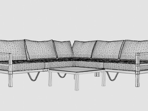 Leone sofa set 3D Model