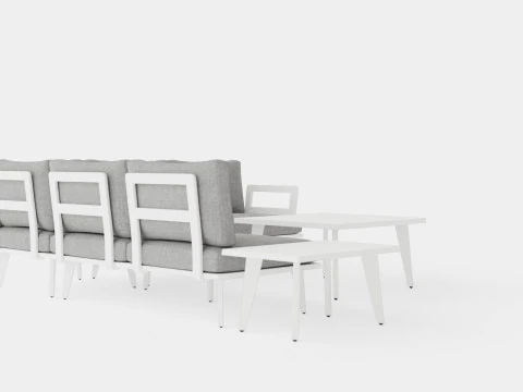 Villac sofa set 3D Model