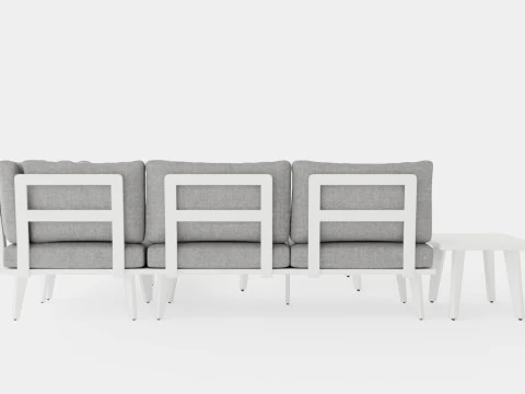 Villac sofa set 3D Model