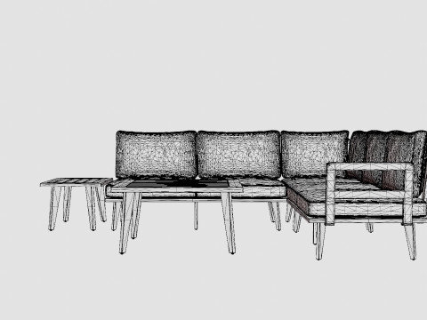 Villac sofa set Modèle 3D