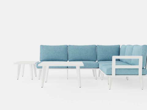Villac sofa set 3D Model