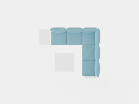 Villac sofa set 3D Model