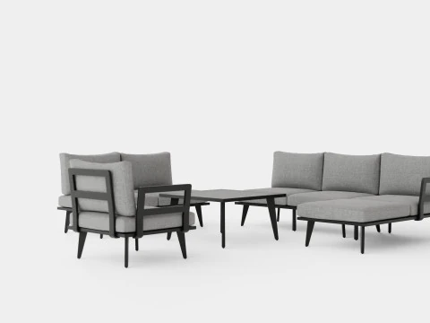 Villac sofa set 3D Model