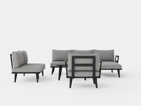 Villac sofa set 3D Model