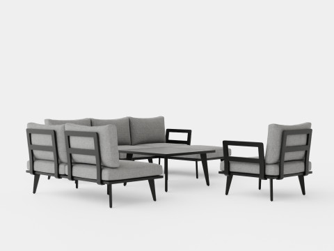 Villac sofa set 3D Model