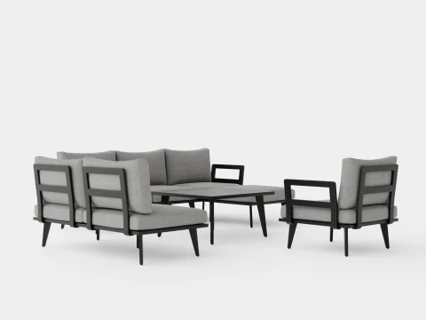 Villac sofa set 3D Model