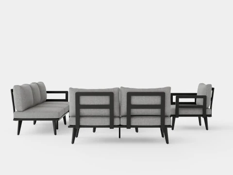Villac sofa set 3D Model
