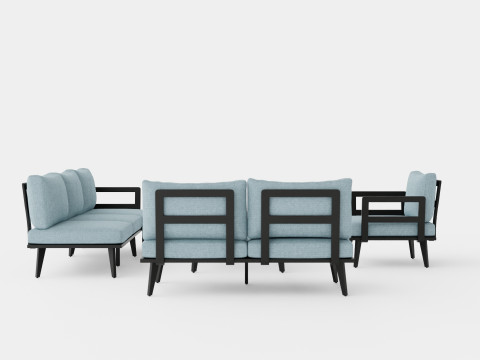 Villac sofa set 3D Model