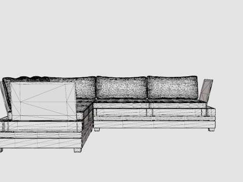 Ambon sofa set 3D Model