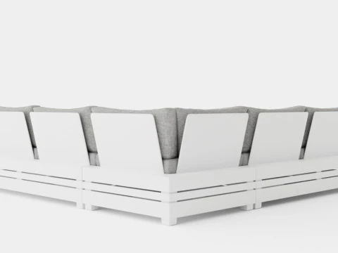 Ambon sofa set 3D Model