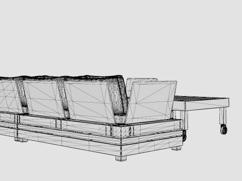 Ambon sofa set 3D Model