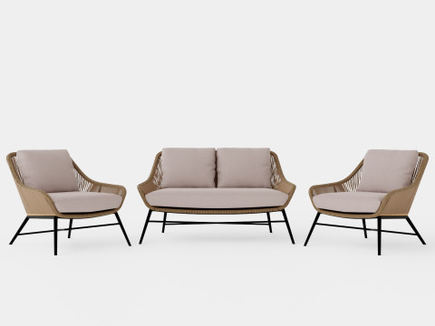Pembroke sofa set Modelo 3D