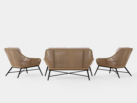 Pembroke sofa set 3D Model