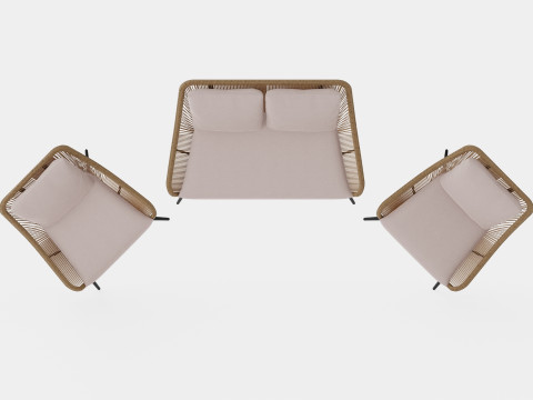 Pembroke sofa set 3D-Modell