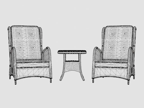 Rosita cafe set 3D Model