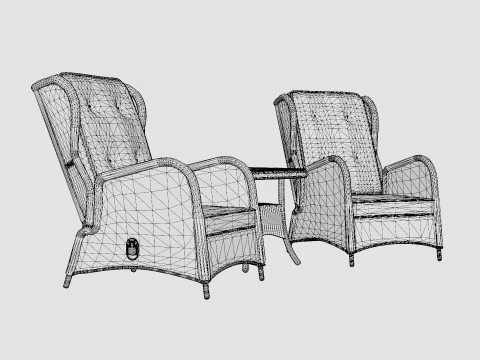 Rosita cafe set 3D Model