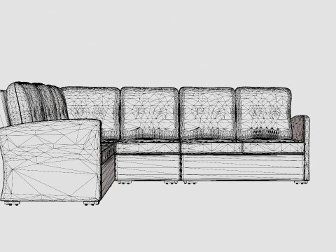 Ashfield sofa set 3D Model