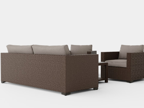Ninja sofa set 3D Model