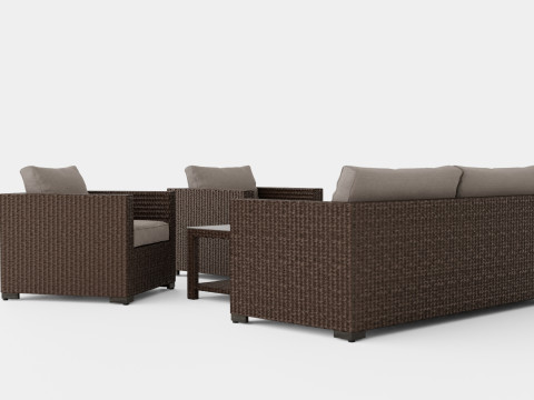 Ninja sofa set 3D Model