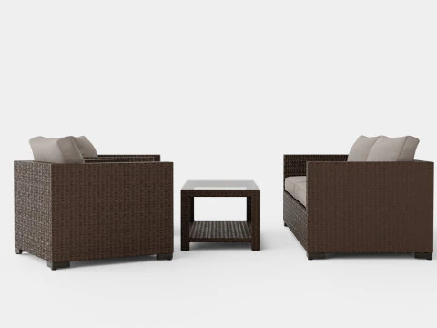 Ninja sofa set 3D Model