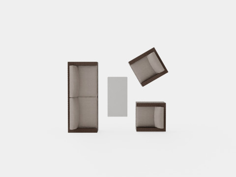 Ninja sofa set 3D Model
