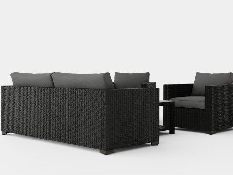 Ninja sofa set Model 3D