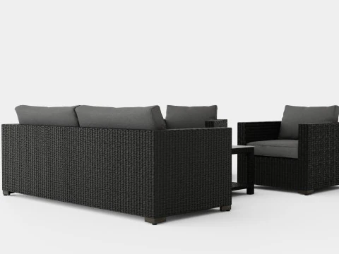 Ninja sofa set 3D Model