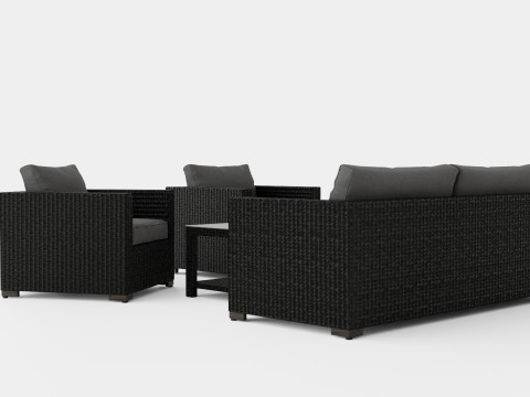 Ninja sofa set Model 3D