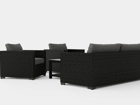 Ninja sofa set 3D Model