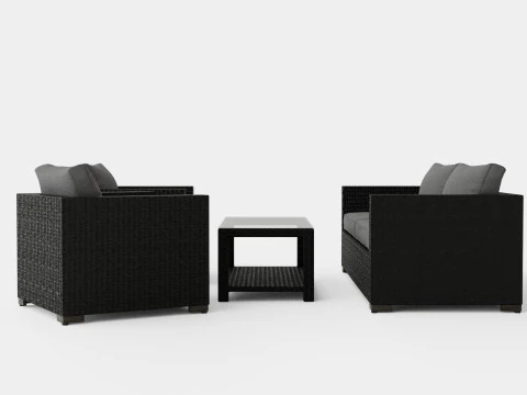 Ninja sofa set 3D Model