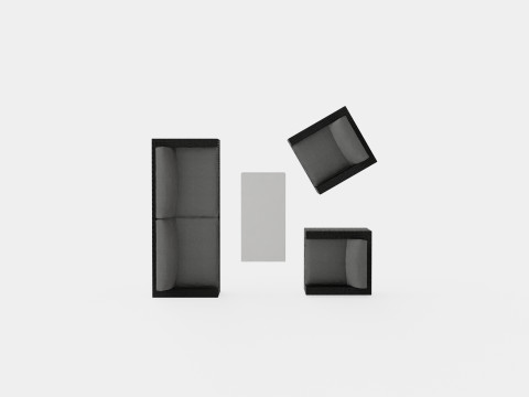 Ninja sofa set Model 3D