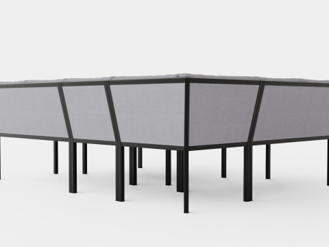 Bergerac sofa set 3D Model
