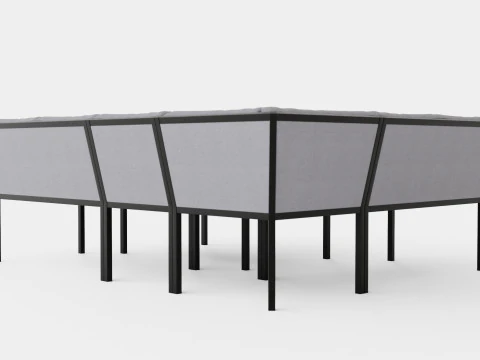 Set sofa Bergerac Model 3D