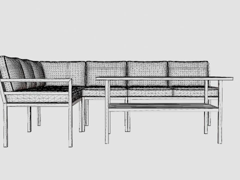 Set sofa Bergerac Model 3D