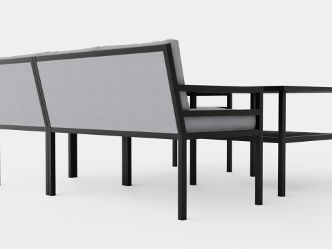 Bergerac sofa set Model 3D