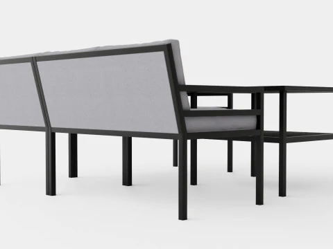 Bergerac sofa set 3D Model