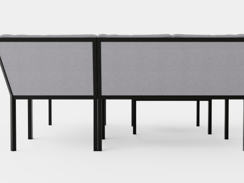 Bergerac sofa set Model 3D