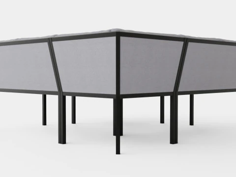 Bergerac sofa set 3D Model