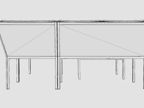 Bergerac sofa set 3D Model