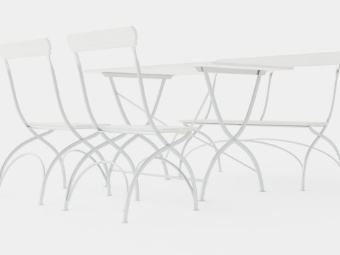 Bryggeri dining set Modelo 3D
