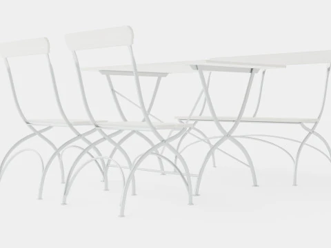 Bryggeri dining set 3D Model