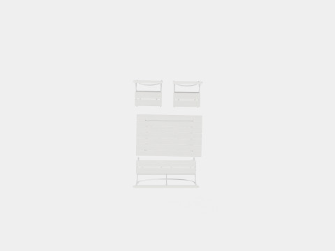 Bryggeri dining set Modelo 3D